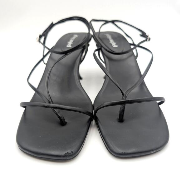 Jeffrey Campbell Leeda Ankle Strap Heel Sandal Women's Black Size US9.5 EU40 - Picture 2 of 15